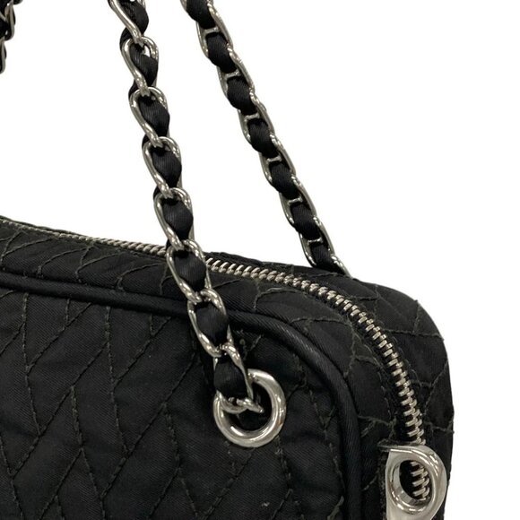 PRADA - Black Nylon Handbag - Picture 7 of 16
